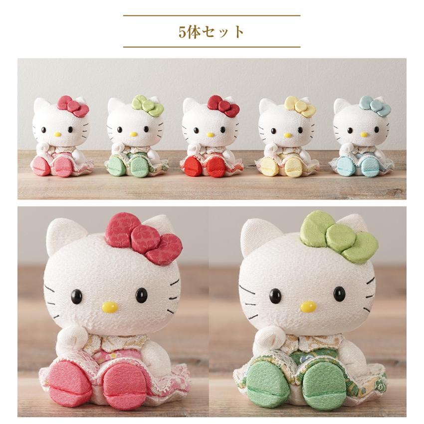 キティちゃんが招き猫で登場 招きハローキティ(座) 5体セット キティ