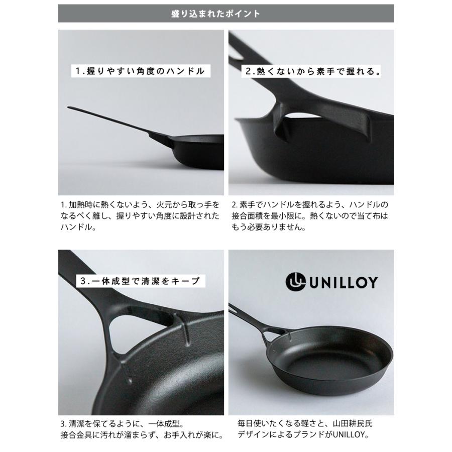 UNILLOY フライパン 28cm ガス IH対応 オール熱源 鋳物 ユニロイ 軽い