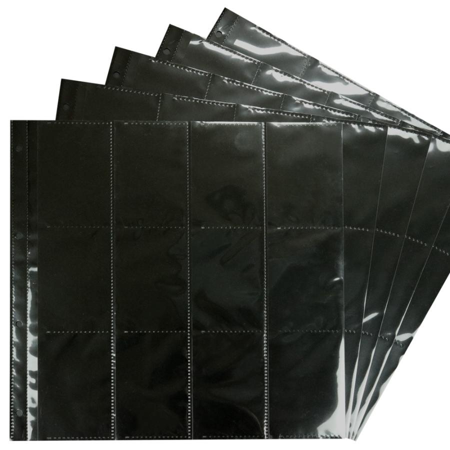 バインダーアルバム用リフィル 高透明 トレーディングカード両面24