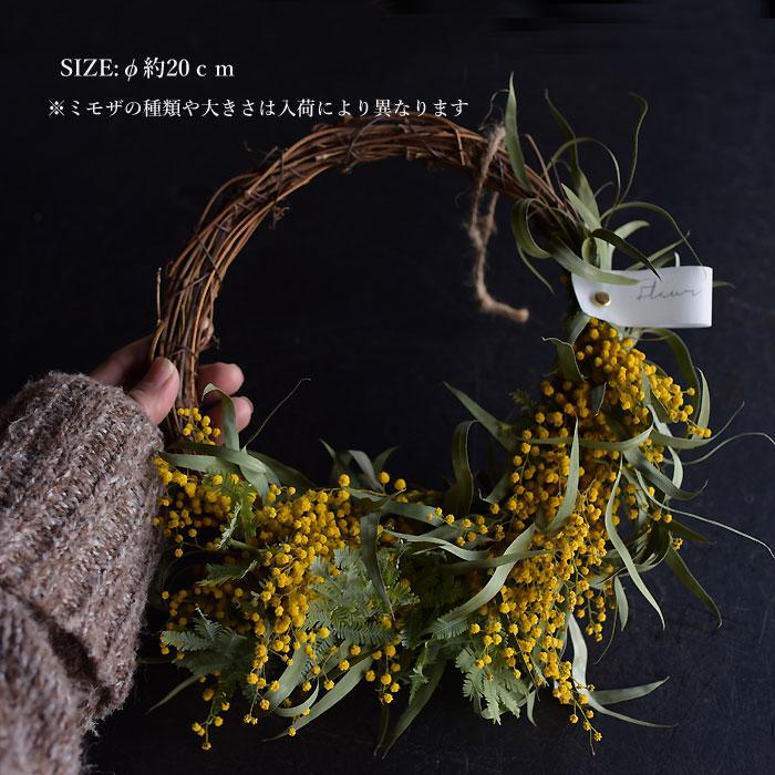 プリティ マーメイド 生花からドライを楽しむミモザスワッグ ミモザ