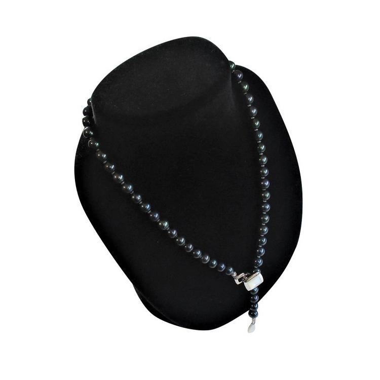 あこや 真珠 本真珠 アコヤ真珠 黒真珠 パール Y字 ネックレス