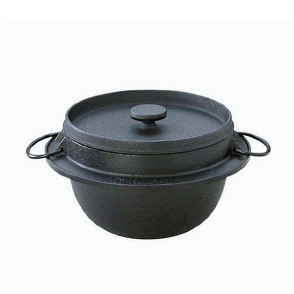 南部鉄器 鉄ごはん鍋（釜）3合炊き IH対応 : おいしいコンシェルジュ