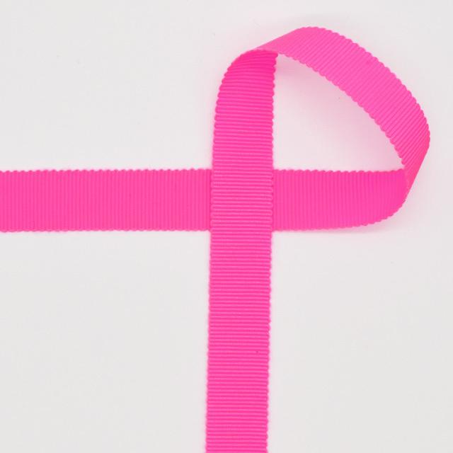 グログランリボン（7000） 15mm 124.蛍光ピンク 07Aa99_ : 新宿