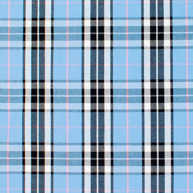生地 TCタータンチェック（KOF-58） LBL.ライトブルー 09Bk22_ : 新宿