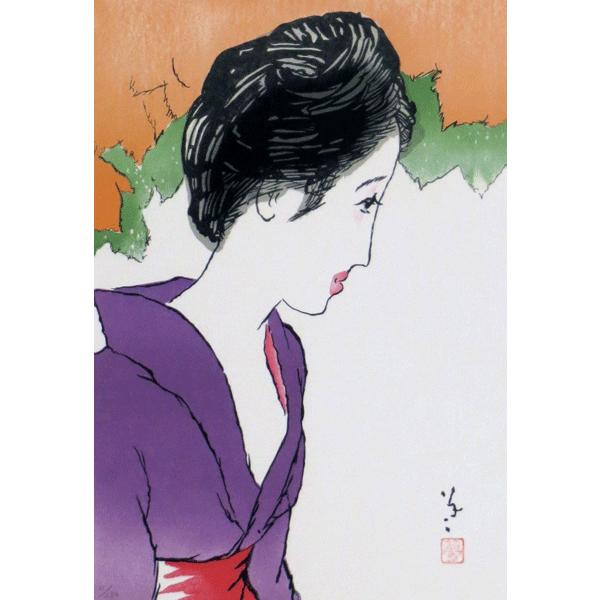 絵画 リトグラフ 晩夏の女 竹久夢二 : 大瑠堂 - 通販 - Yahoo!ショッピング