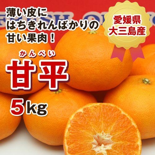 極旨】甘平（かんぺい）お得用5kg（愛媛県大三島産） : 俺のみかん
