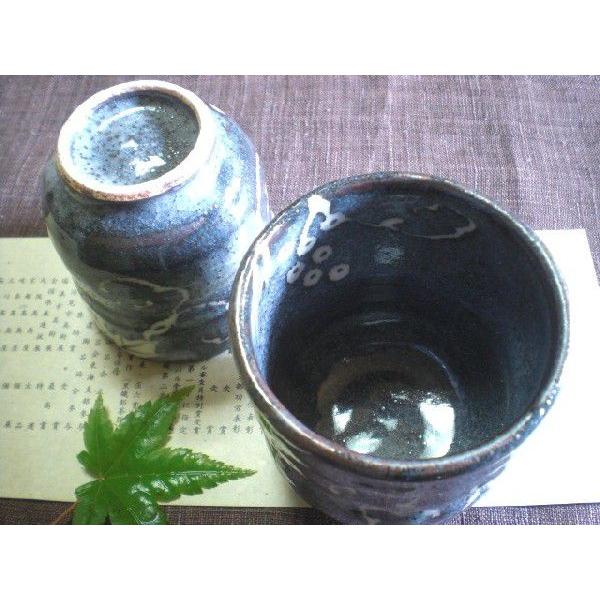 湯呑み 鼠志野 葡萄文 組湯呑み (桐箱入) 玉山窯 玉置保夫(監修) G-71