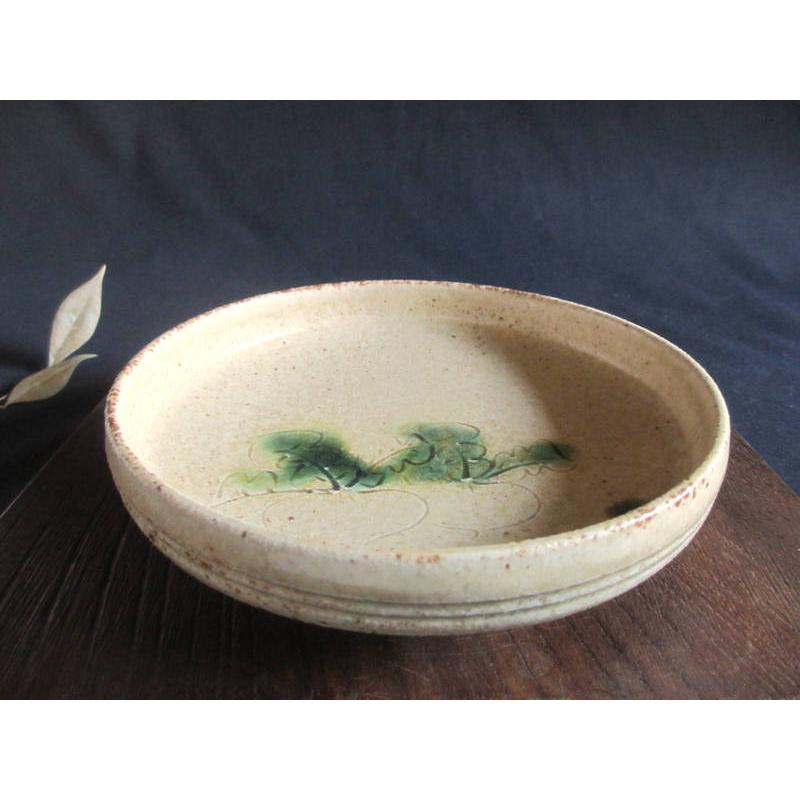 中皿 黄瀬戸 蕪紋 たらい皿 康元窯 佐藤公一郎 SK-134 : 織部の器 千瓢