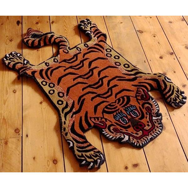 DETAIL（ディテール） 絨毯 マット ラグ トラ 虎 チベタンタイガーラグ