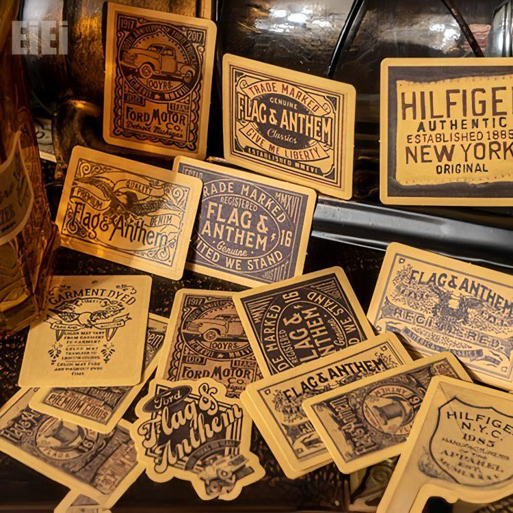 270枚 レトロ フレークシール コラージュシール アメリカン