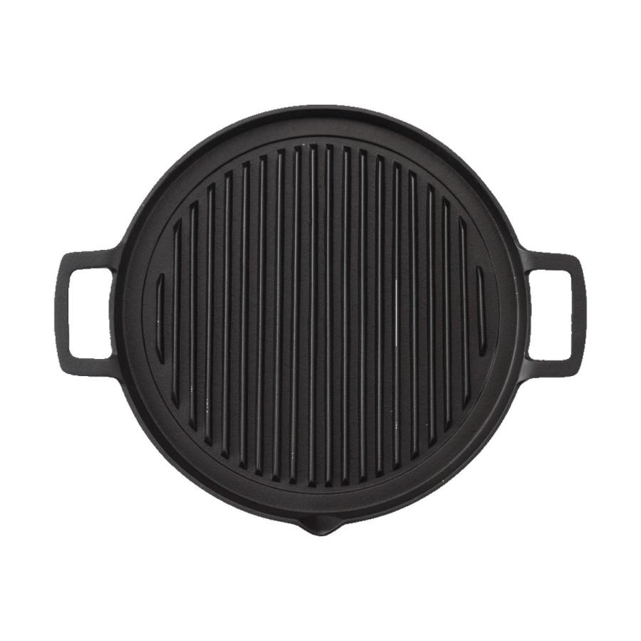 岩鋳 23050 グリルパン丸25 黒[南部鉄器 IH対応][送料無料] : おしゃれ