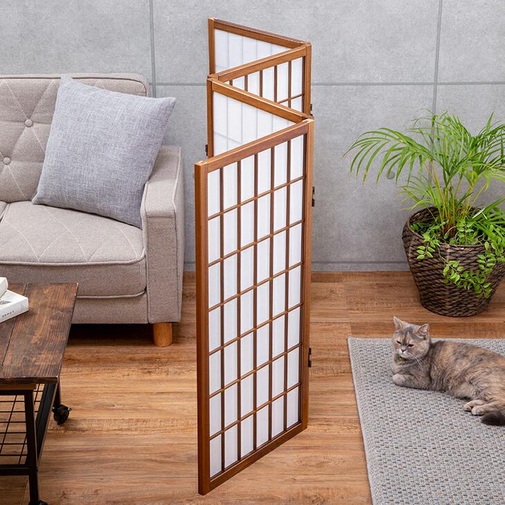 NEW 障子スクリーン 4連 パーテーション 間仕切り 部屋 仕切り 衝立