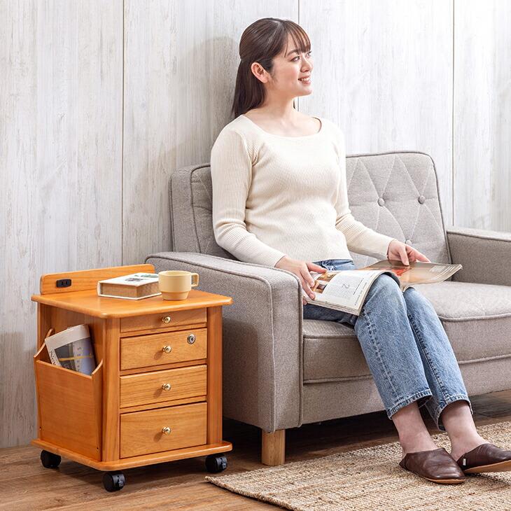 ナイトテーブル サイドテーブル ベッドサイドテーブル ソファサイド
