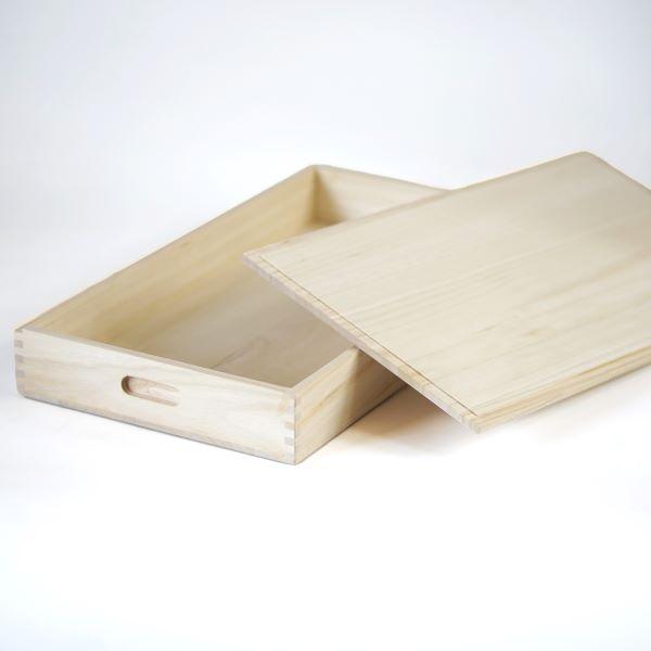 総桐 ふた付き もち箱 3段組 木製 桐製 餅箱 フードコンテナー お菓子