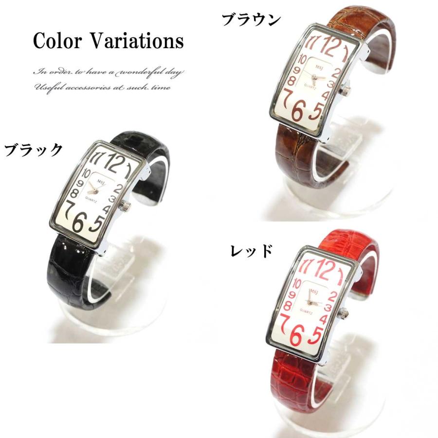 腕時計 レディース おしゃれ 安い 簡単装着ブレスウォッチ スクエア