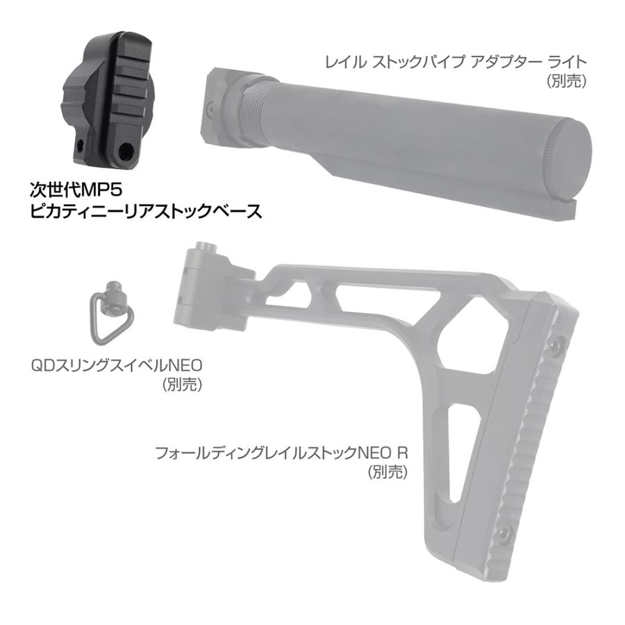 LayLax 東京マルイ 次世代MP5ピカティニーリアストックベース