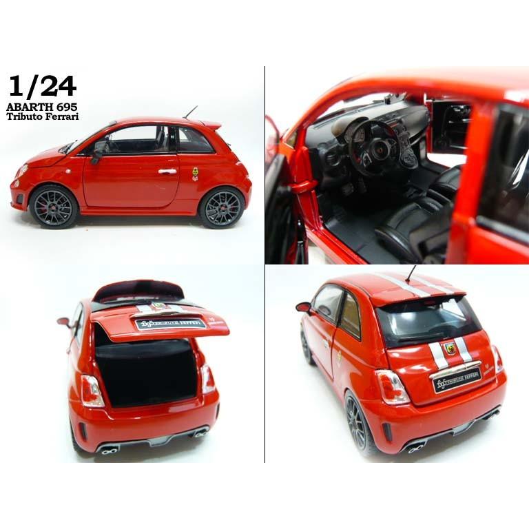 Ferrari（フェラーリ） 1/24 アバルト 695 トリビュート 赤 ミニカー