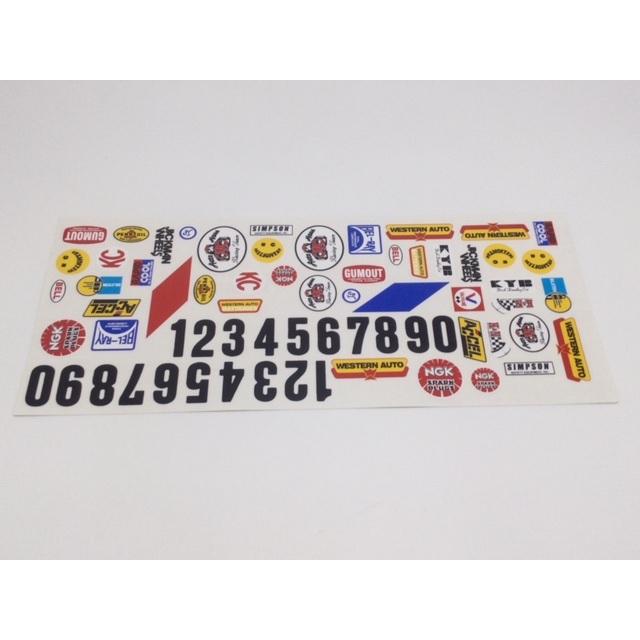 送料無料 1/10 レーシングバギー VER2 旧タイプ ビニールステッカー