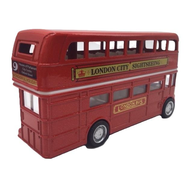 ミニカー 1/68 ロンドンバス クローズトップ ダブルデッカー 二階建て