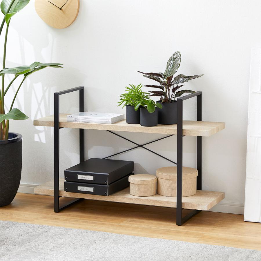 LOWYA（ロウヤ） オープンシェルフ おしゃれ 幅100 2段 スチールラック