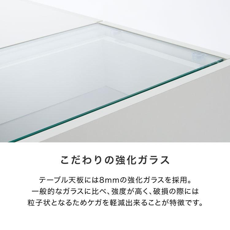 LOWYA（ロウヤ） テーブル ローテーブル ガラステーブル ガラス