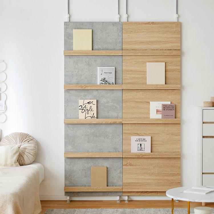 LOWYA（ロウヤ） 突っ張り 収納 おしゃれ ディスプレイラック 壁掛け