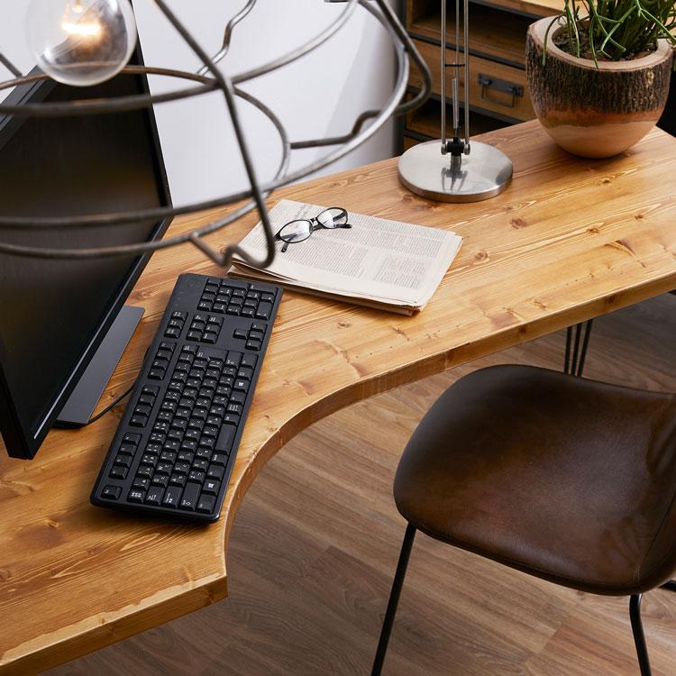 LOWYA（ロウヤ） デスク パソコンデスク 机 幅140cm おしゃれ L字 L字