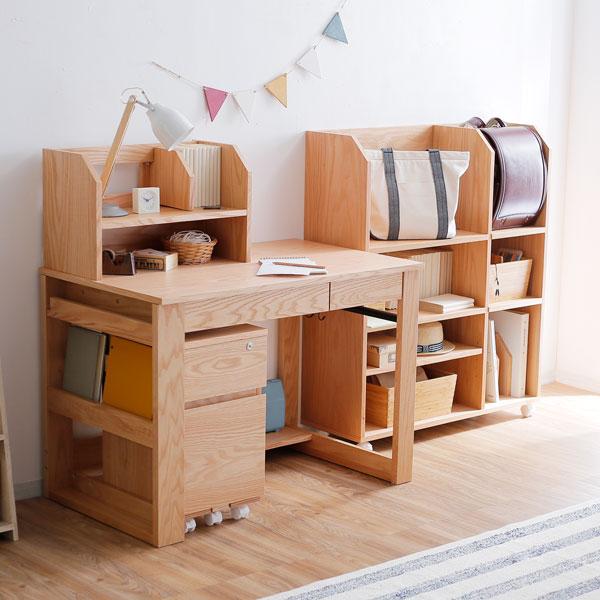 LOWYA（ロウヤ） 学習机 勉強机 学習デスク 4点セット 子供机