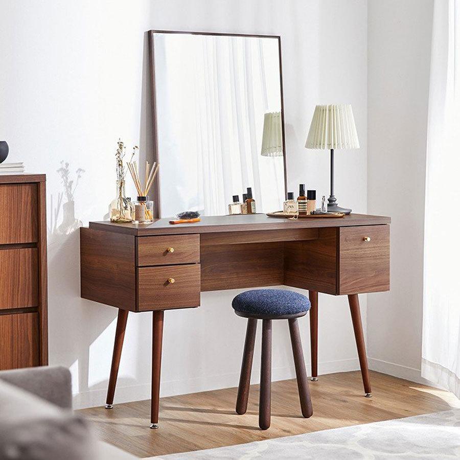 LOWYA（ロウヤ） ドレッサー ミラー 長方形 60×80 デスク PCデスク