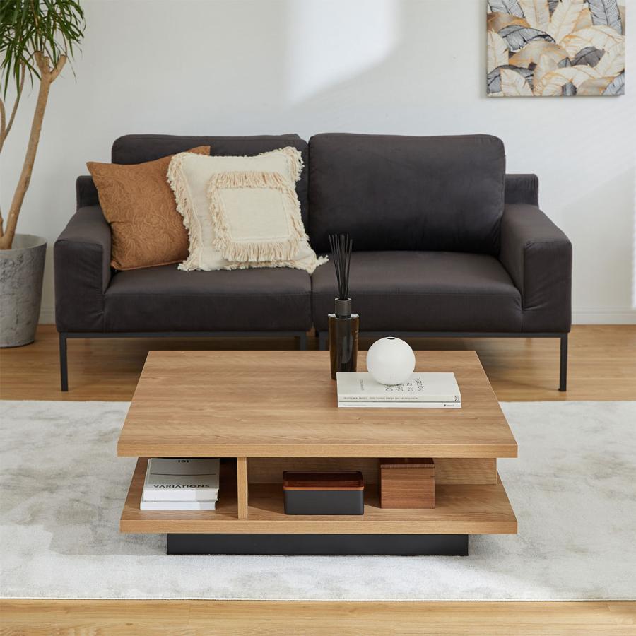 LOWYA（ロウヤ） テーブル 収納 リビングテーブル ローテーブル