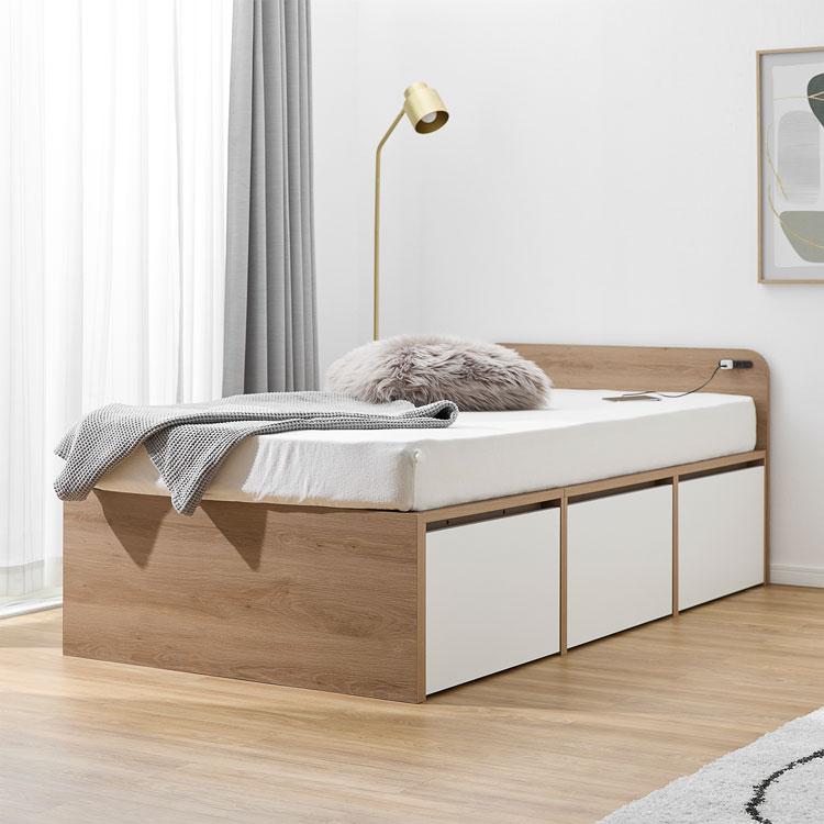 LOWYA（ロウヤ） ベッド シングル S フレーム単品 ベッドフレーム 大