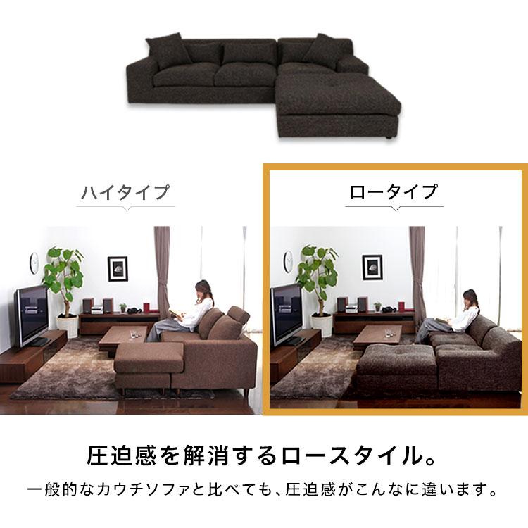 LOWYA（ロウヤ） ソファ フロアソファ ローソファ 3人掛け カウチ