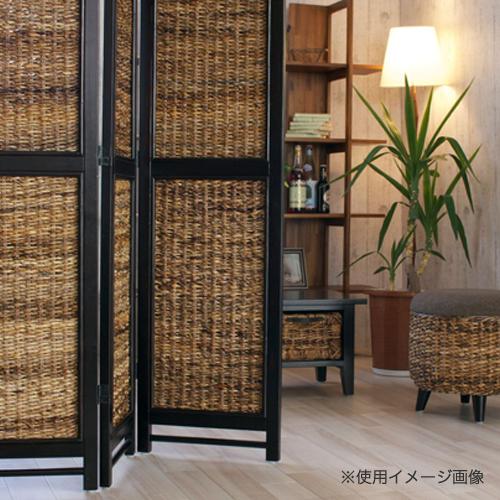 スクリーン 4連 送料無料 ラタンパーテーション 間仕切り家具 衝立 4枚