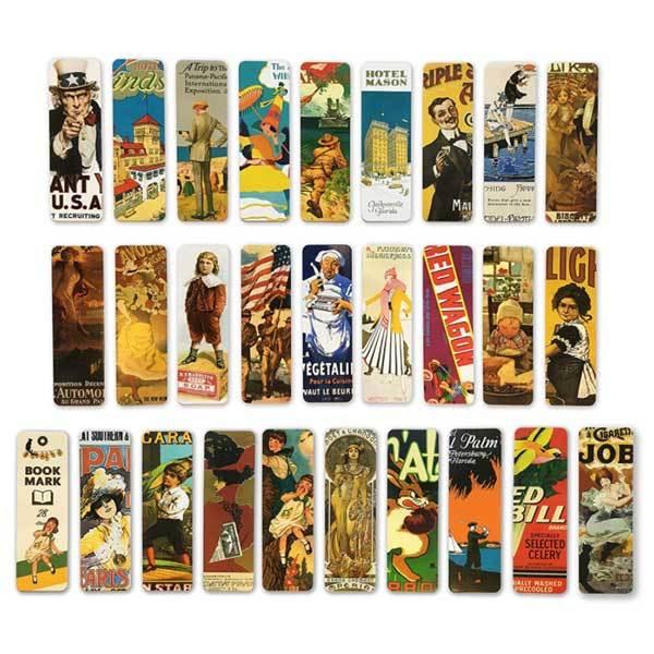 しおり 28枚 セット おしゃれ かわいい ブックマーク 紙 アメリカン