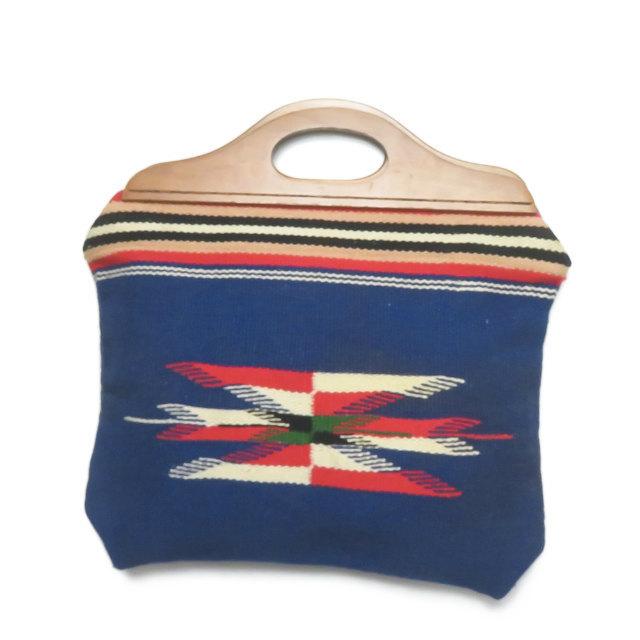 古着 VINTAGE CHIMAYO BAG WOOD HANDLE ヴィンテージ ウッドハンドル