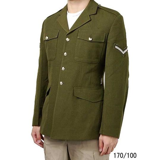 イギリス陸軍 ARMY グリーン No.2 ドレスジャケット 階級章付 USED