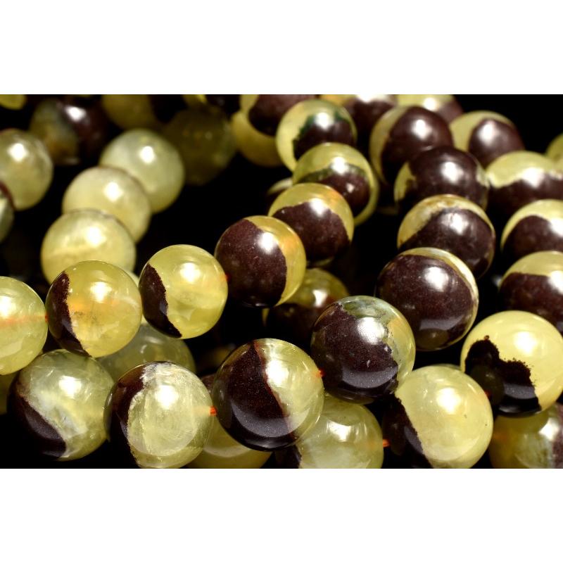 母岩入り！ ゴールデンプレナイト 9mm ブレスレット 1個売り _BG6237-9