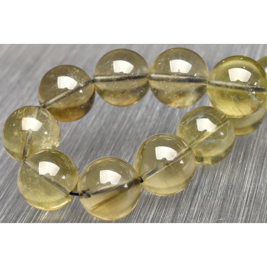 1点物】AA+希少☆ブラックファントム入り リビアングラス 13.5mm