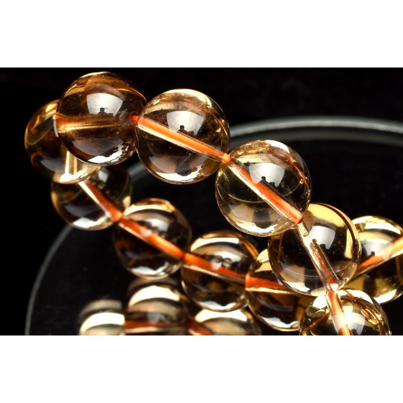 1点物】透明度抜群◇スモーキー ウイスキーシトリン 11.5mm