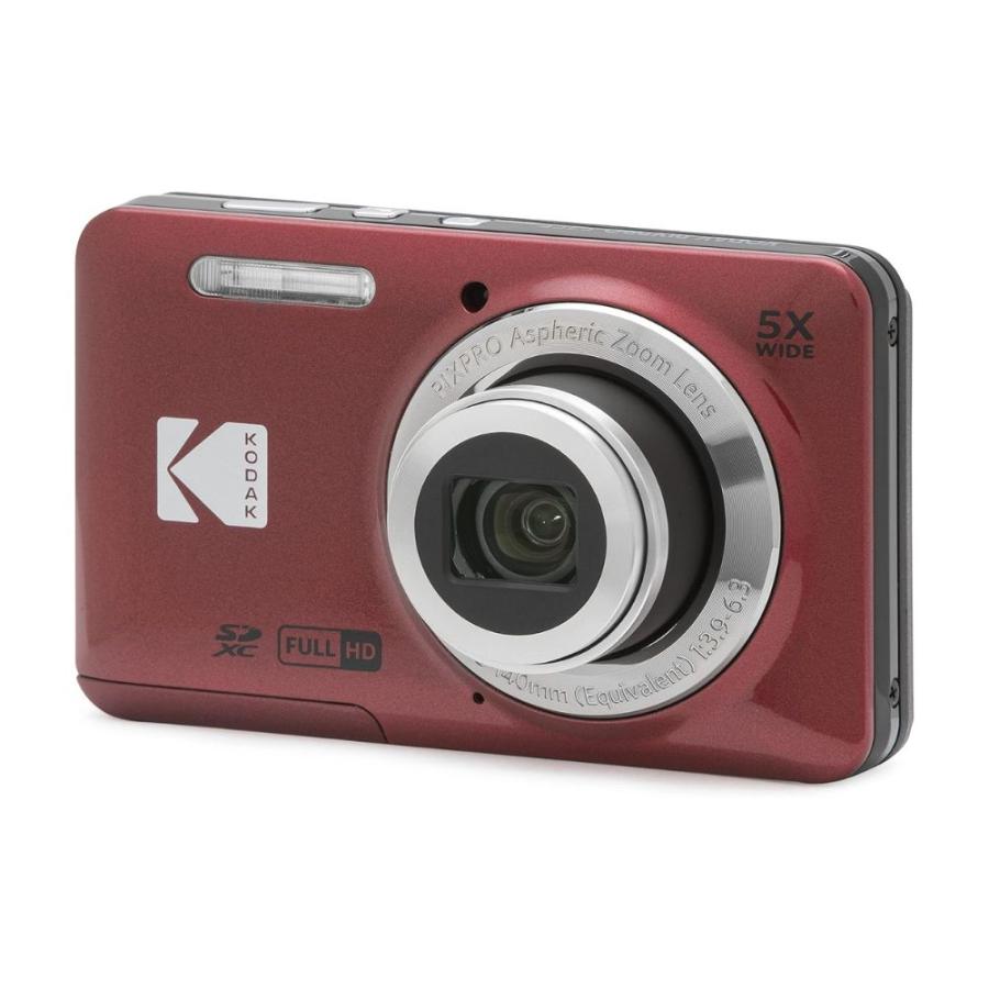 PIXPRO 【保証＋特典あり】Kodak FZ55 レッド ブラック コダック