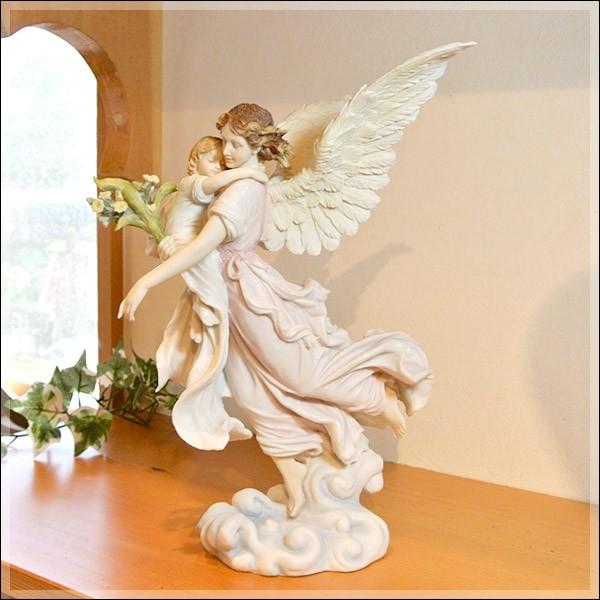 守護天使 エンジェル 像/天使/angel/置物/オブジェ/彫刻/レイクサイド