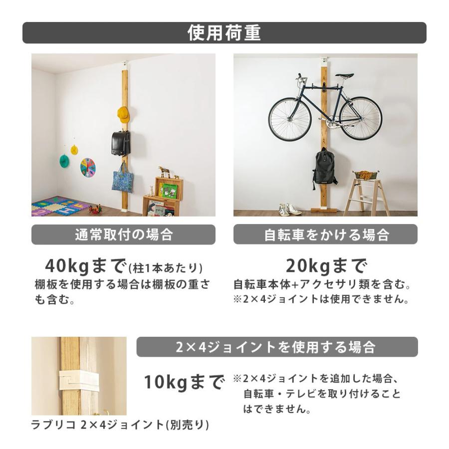 LABRICO ラブリコ 2×4アジャスター 強力タイプ 突ぱりキャップ オフ