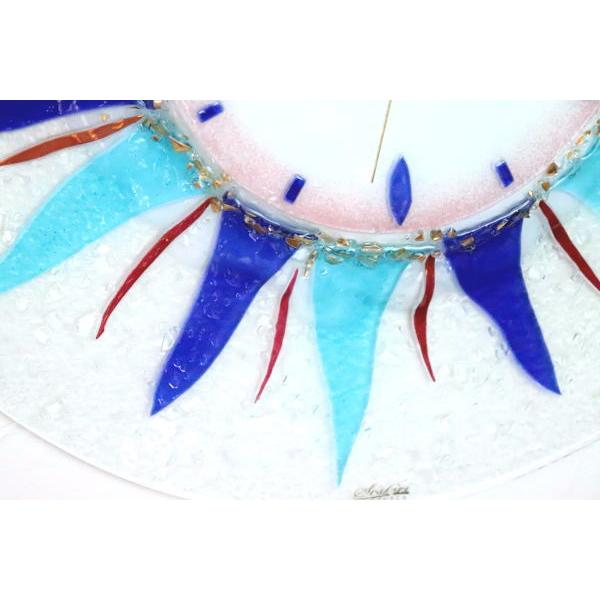 ベネチアングラス 掛け時計 ベネチアンガラス イタリア製 pelt711-t