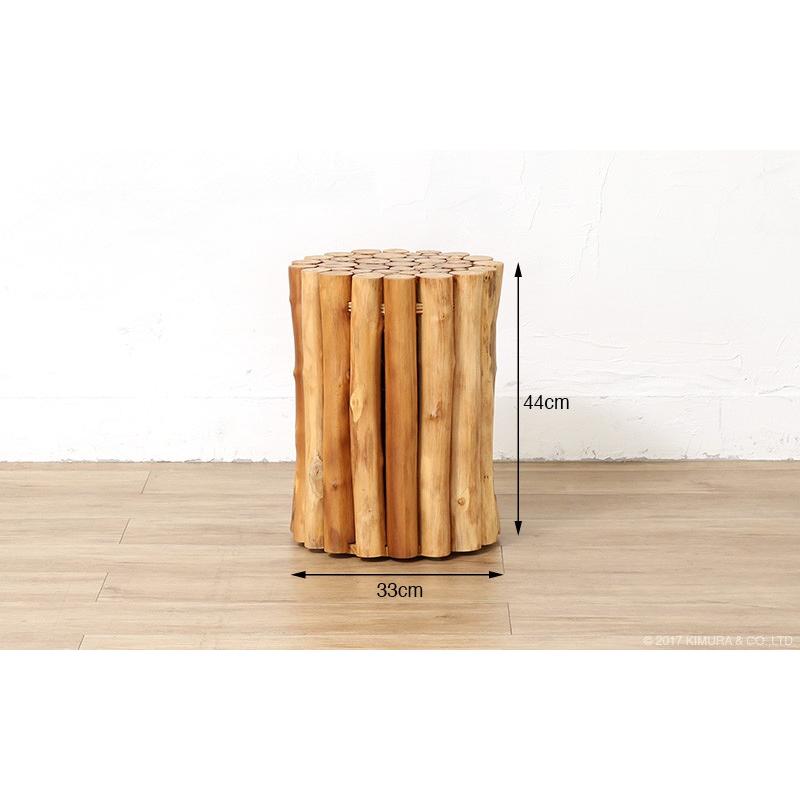 アジアン家具 スツール 木製 丸椅子 いす チェア 玄関 おしゃれ 北欧