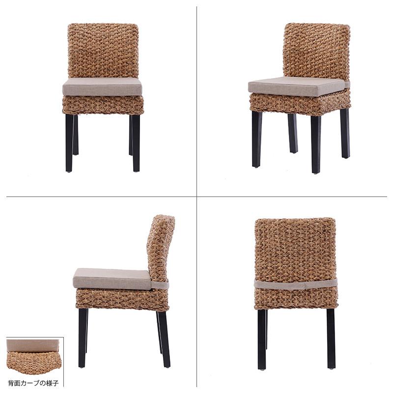 ダイニングチェア 単品 アジアンチェア おしゃれ 木製 ウォーター