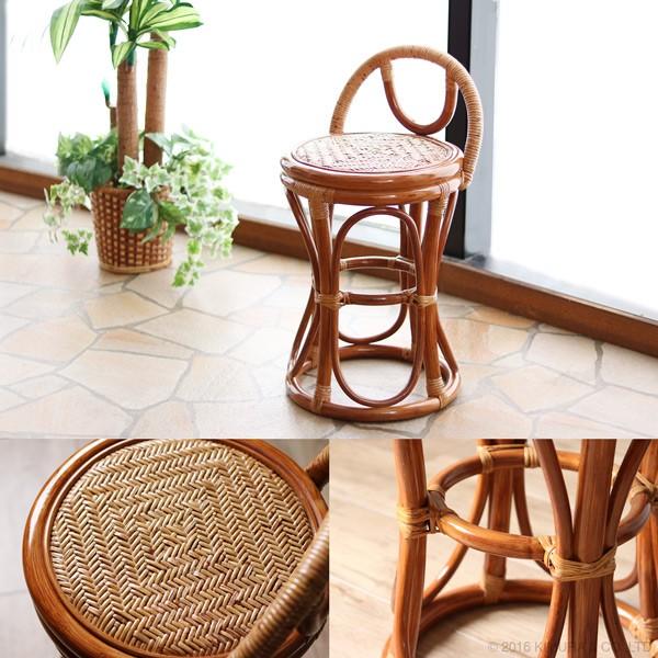 ラタンらくらくスツール 籐の椅子 スツール 腰掛け 脱衣所 脱衣場 玄関