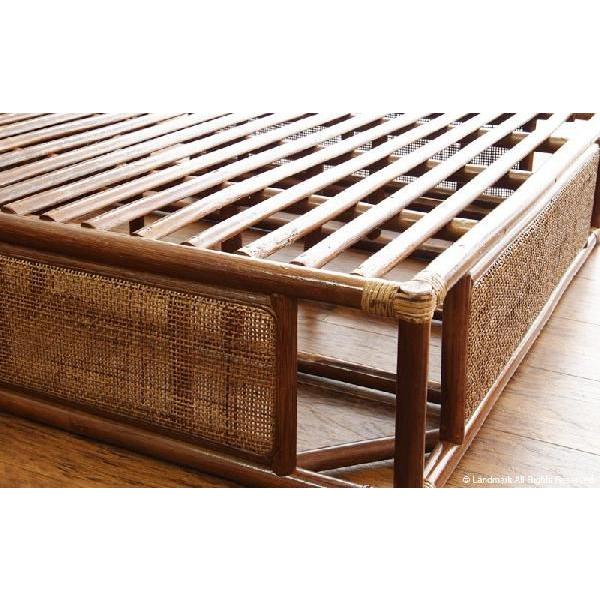 ベッドフレーム シングル ラタン 籐 和風 アジアン家具 B400HR 爆買
