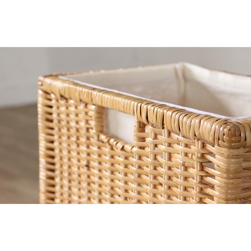 収納バスケット 3個組 ラタン 籐かご 内布付き アジアン GK907N3 爆買