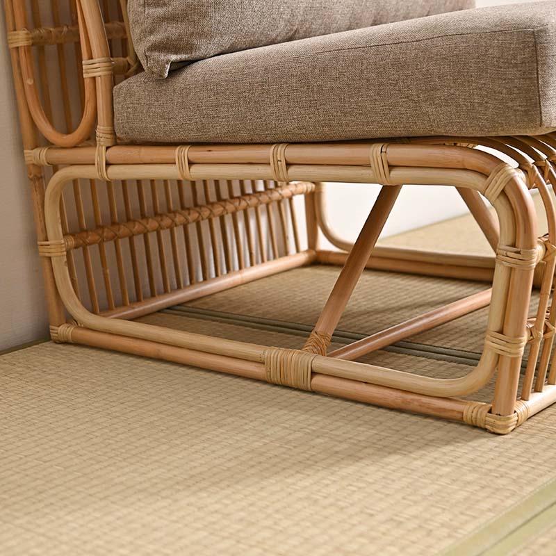 ラタン 1人掛けソファ 単品 1台 ECD351NXZ 爆買 : ランドマーク - 通販