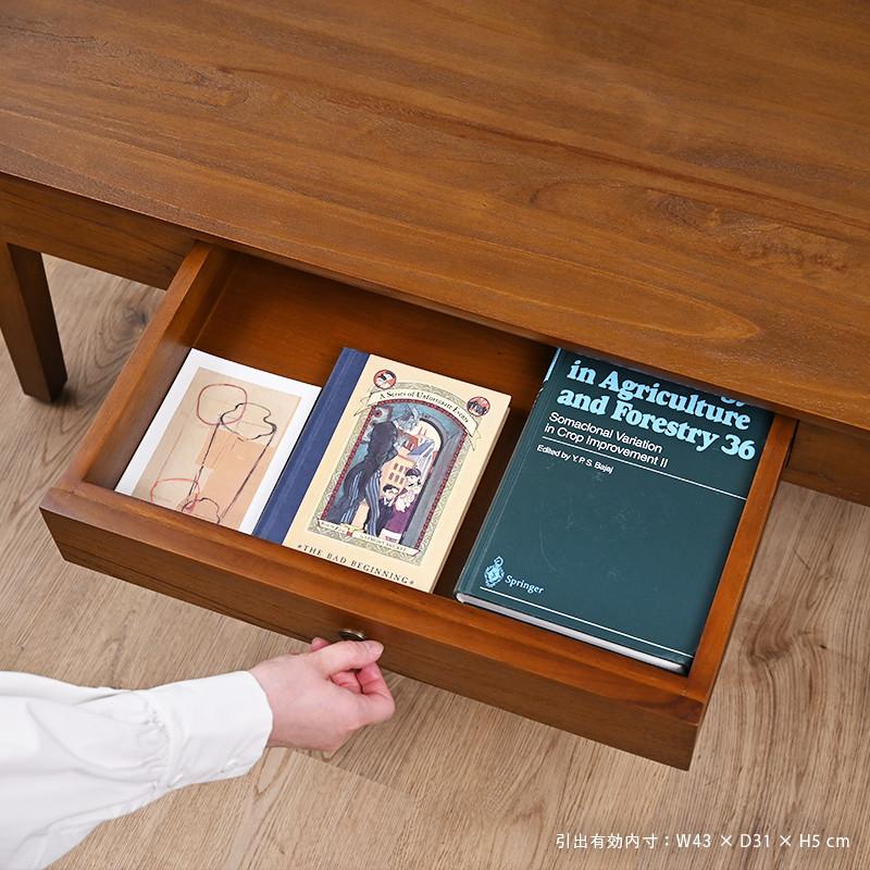 アウトレット】ローテーブル 95cm幅 チーク無垢材 センターテーブル